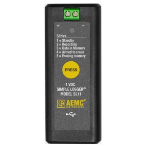 AEMC Instruments 2156.11 - SL11 Single Channel 0-1V DC Voltage Data Logger