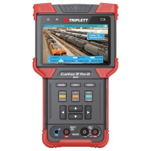 Triplett 8073 CamView IP Pro-D All-in-One IP Security Camera Tester - AHD 2.0, HD-TVI 3.0 & HD-CVI 3.0 with Built-in DHCP Server