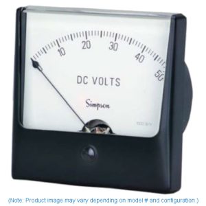 Simpson Electric Wide-Vue Style Analog Panel Meter - DC Ammeters