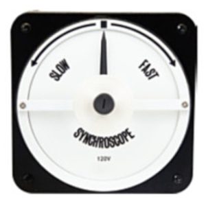Ram Meter Inc. MCS106452AAAA 4.5" Metal Case Switchboard Style Synchroscope 120V 60Hz