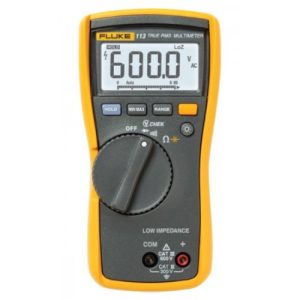 Fluke Electronics FLUKE-113 Digital Multimeter - 600 ACV True-RMS, Diode & Cont w/VCHEK LoZ