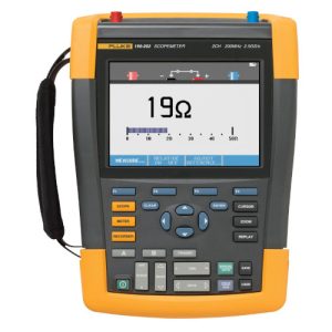 Fluke Electronics FLUKE-190-202/AMS Digital Scopemeter - 200 MHz, 2-Ch w/2.5 GS/s per ch. w/DMM Features & Carrying Case + FlukeView" Software