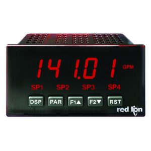 Red Lion Controls PAXD0010 DC Current & DC Voltage Meter w/Red LED Display & DCV Power