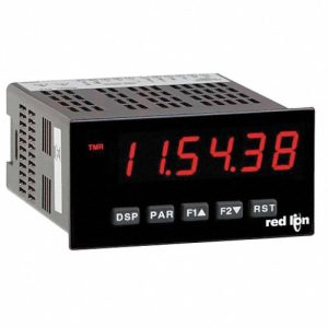 Red Lion Controls PAXTM000 6-Digit Pre-Set Timer w/Red LED Display & ACV Power